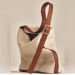 NEW J.CREW BERKELEY BUCKET SHOULDER BAG in Spanish canvas $228 CH241